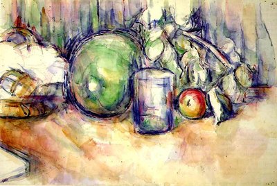Still Life with a Glass by Paul Cézanne